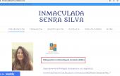 Inmaculada Senra Silva personal webpage
